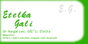 etelka gali business card